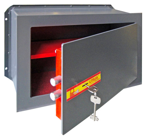 Utilia Security Cassaforte Da Muro Chiusura Con Chiave Mm. 260X150X180 H