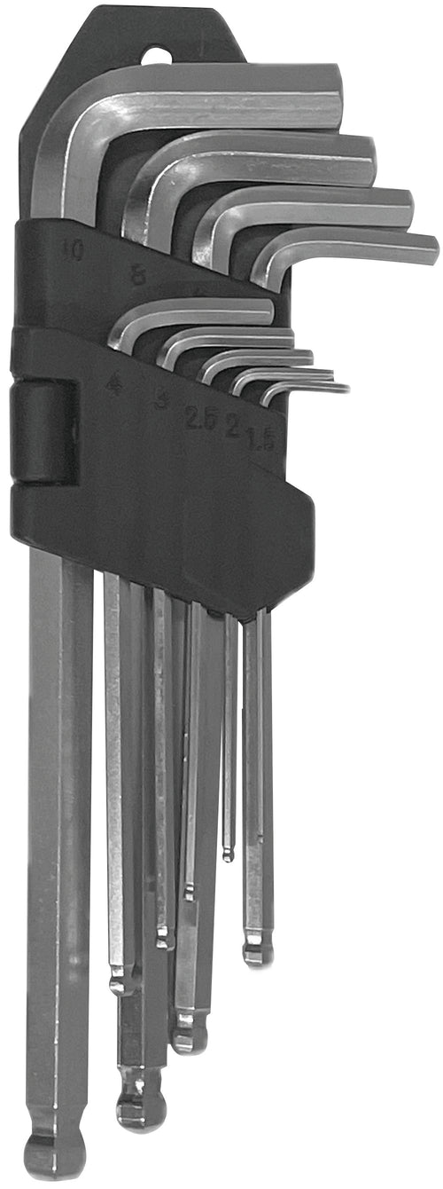 Utilia Serie Chiavi Maschio Esagonali Lunghe Con Teste A Sfera Pz. 9