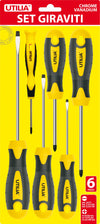 Utilia Set Giraviti Taglio E Croce 6 Pz.