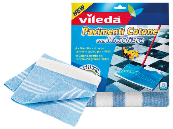Vileda Panno Pavimenti Cotone/Microfibra Cm. 50X50 15.00 Pz