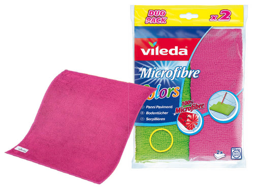 Vileda Panno Pavimenti Microfibre Colors Pz. 2 Cm. 40X50 12.00 Confezioni