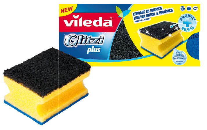 Vileda Spugnetta Glitzi Plus 3 Pz. 40.00 Confezioni