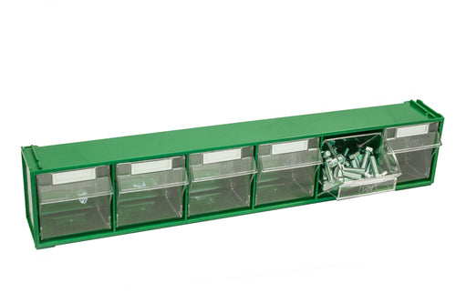 Vipa Cassettiera Componibile Fox 102 Verde 6 Cassetti Mm. 600X94X112 H