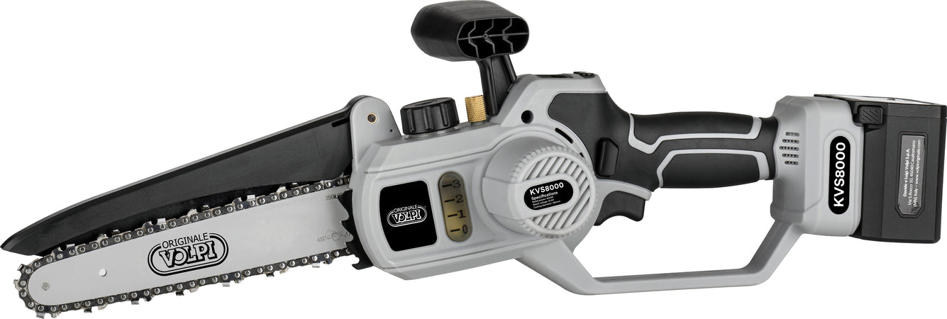 Volpi Mini Sega Per Potatura A Batteria Kvs8000 2 Batterie Al Litio 21,6V - 4 Ah