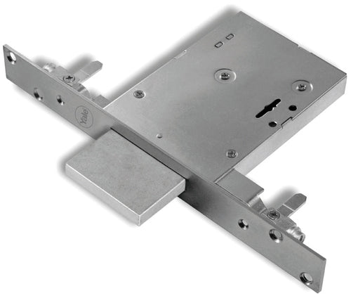 Yale Serratura Doppia Mappa Ferro 1 Punto Chiusura-4 Mand. Art. Y8Td E.52 Mm.