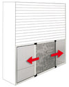 Zanzariera Estensibile Per Finestre Argento Cm.100X70