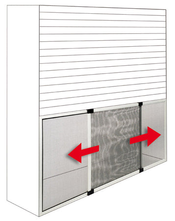 Zanzariera Estensibile Per Finestre Bianco Ral 9010 Cm.100X70