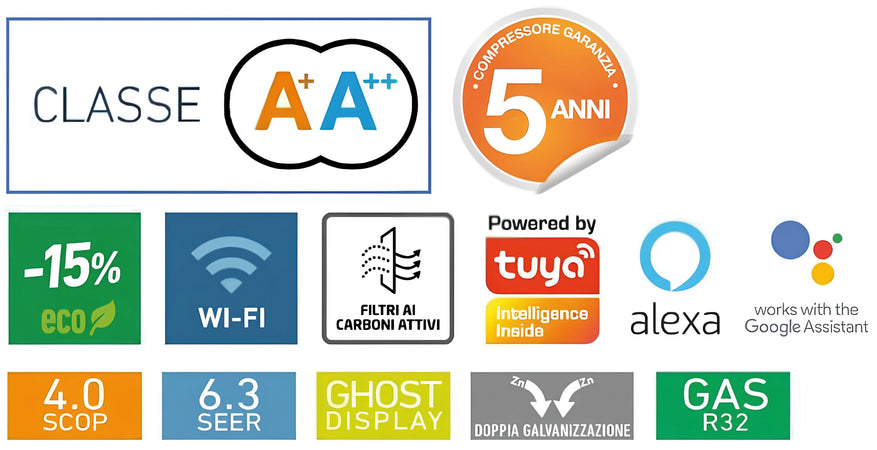 Zephir Climatizzatore Advance Wifi Smart 9000 Btu Wifi + 2 Telecomandi