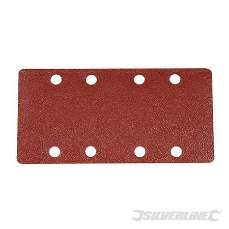 Fogli abrasivi forati 1/3 a fissaggio a strappo in ossido di alluminio nuovo varie grane Silverline