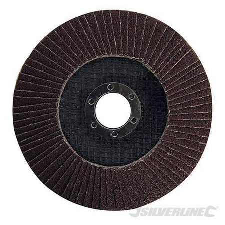 Disco a lamella in ossido di alluminio per l'utilizzo con smerigliatrici angolari portatili silverline Silverline