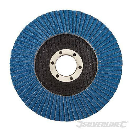 Disco a lamelle in zirconio per l'utilizzo con smerigliatrici angolari nuovo prodotto silverline - Eternal Brico