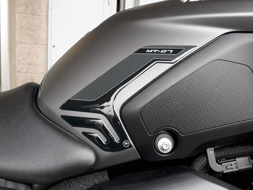 2 ADESIVI 3D PROTEZIONI LATERALI SERBATOIO compatibili MOTO YAMAHA MT-07 2018-2020