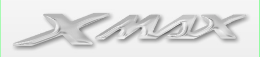 2 ADESIVI/STICKERS 3D SCRITTA XMAX compatibili per SCOOTER YAMAHA X MAX 2010-2024