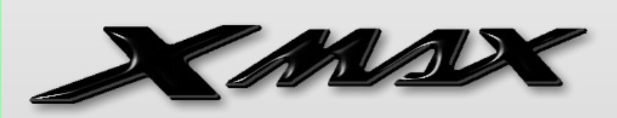 2 ADESIVI/STICKERS 3D SCRITTA XMAX compatibili per SCOOTER YAMAHA X MAX 2010-2024