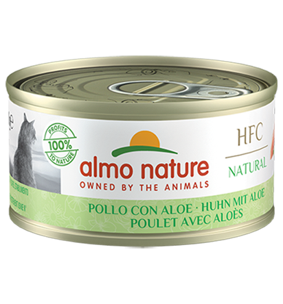 Almo Nature Scatoletta HFC Natural gusto Pollo e Aloe per Gatti Adulti 70gr