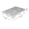 Pallet In Plastica (Ppr), Bancale Mis. 800 L X 1200 P X 138 H Mm, Piano Forato, Portata Statica 1600 Kg, Portata Dinamica 900 Kg