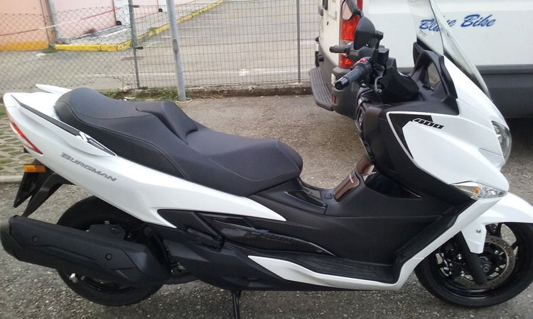 2 PROTEZIONI gel 3D PIEDI PASSEGGERO compatibili per SUZUKI BURGMAN 400 2017-2023
