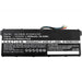 CoreParts MBXAC-BA0043 ricambio per laptop Batteria (Laptop Battery for Acer - 48.64Wh Li-ion 15.2V 3200mAh - Black 49Wh Li-ion 15.2V 3200mAh Black, Aspire ES15, Aspire ES1-572, Aspire - Warranty: 12