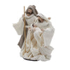 Natività monoblocco Lord statue per presepe con vestiti in tessuto h 17 cm