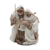 Natività monoblocco Lord statue per presepe con vestiti in tessuto h 17 cm