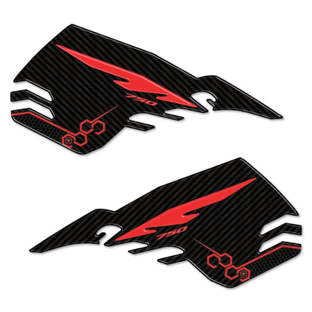 Adesivi 3D Protezioni laterali serbatoio moto compatibile con Honda Hornet 2023-2024