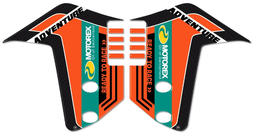 ADESIVI LATERALI PARAFANGO GEL 3D compatibili per KTM 1050-1090-1190 ADVENTURE