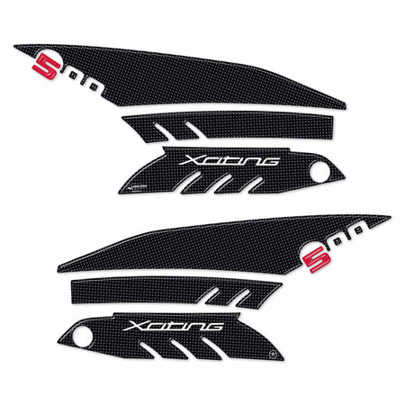 KIT BOOMERANG ADESIVI 3D per Scooter XCITING 500 PROTEZIONI compatibili KYMCO