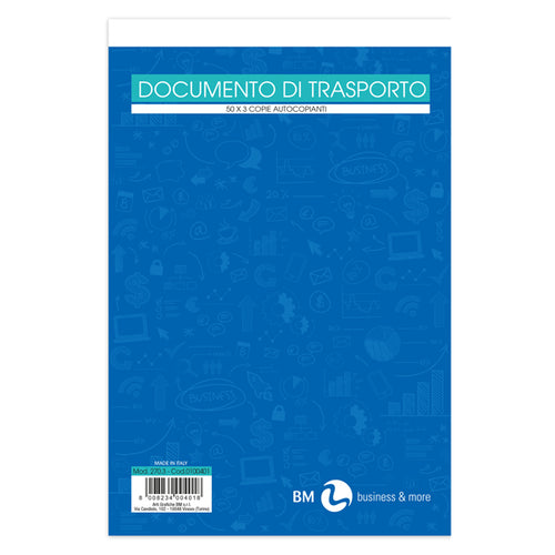 Documento Di Trasporto 150X225Mm 50Fgx3 Copie(Mitt-Dest-Vett Bm