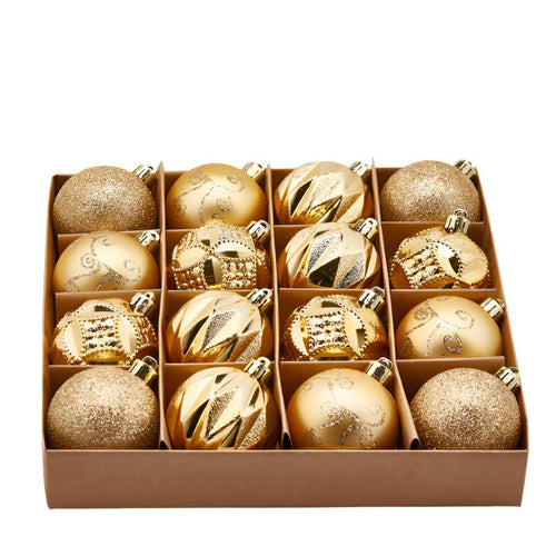 Palline per albero di Natale colore oro decorato decorazione natalizia