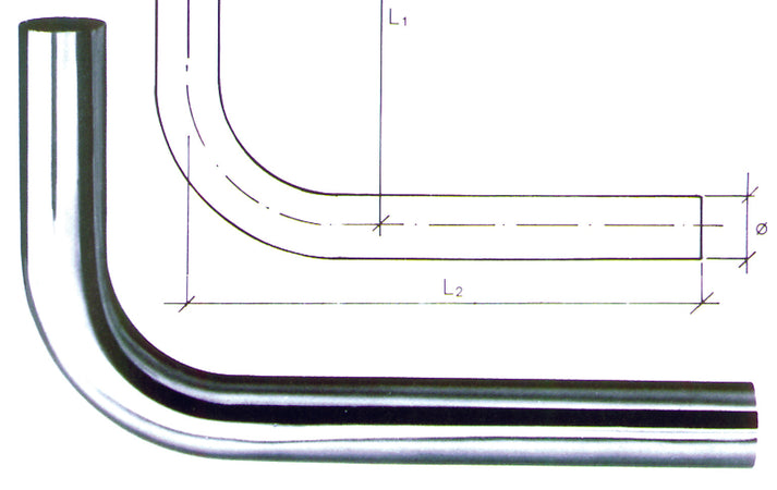 Canotto Per Scarico Sottolavabo Curvo 90 ° Ee ? Mm. 30 Mm. 150X250 5.00 Pz