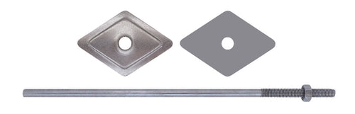 Friulsider Barretta Zincata Galvanicamente Con Dado Ø M6 Mm. 250 100.00 Pz