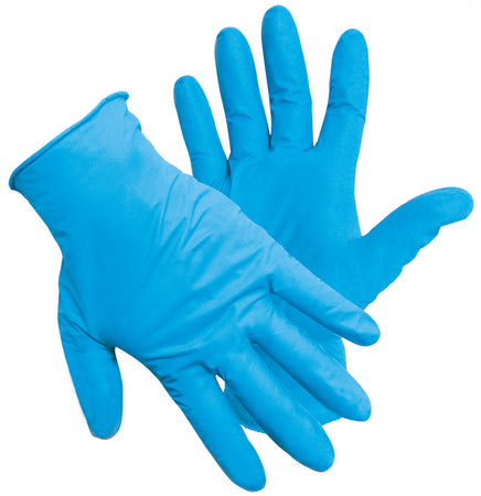 Guanti Monouso In Nitrile Nitroflex Cf.100 Pz. Col. Blu Tg. 7,5 (M)