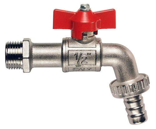 Itap Rubinetto Portagomma A Sfera In Ottone Art. 134 Mis. 1/2 10.00 Pz