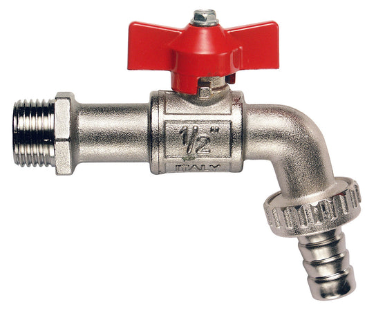 Itap Rubinetto Portagomma A Sfera In Ottone Art. 134 Mis. 1/2 10.00 Pz