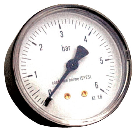 Manometro Per Autoclave Attacco Posteriore 5.00 Pz