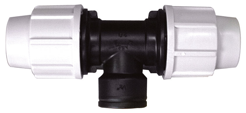 Plasson Ti A 90 ° Con Derivazione Femmina Art. 7140 Mis. 32X1X32 5.00 Pz