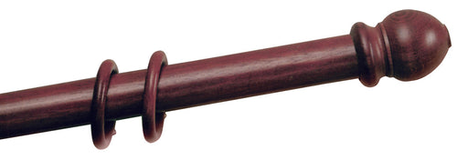 Scorritenda A Strappo In Legno Ø Mm. 35 Col. Noce Cm. 200