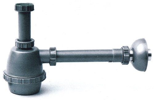 Sifone In Plastica A 1 Via Senza Piletta Mis. 1.1/2