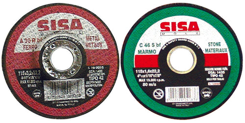 Sisa Mole Disco Abrasivo Centro Depresso Per Ferro Ø Mm. 230X3,2X22 50.00 Pz
