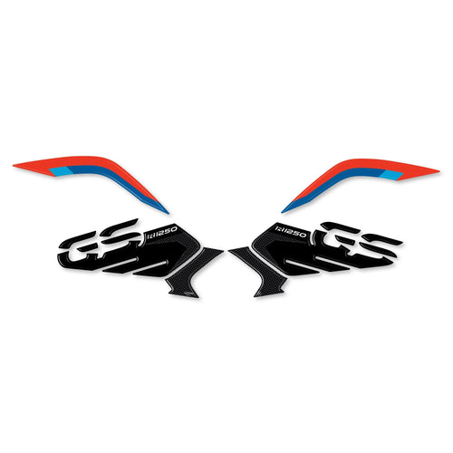 2 ADESIVI in gel 3D PROTEZIONI LATERALI RALLY compatibili per MOTO BMW GS R1250