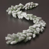 Festone con punte innevate di Pino ghirlanda decorativa color verde e bianco da 183 cm