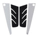 ADESIVO Resinato 3D carbonio-ergal PEDANA ANTERIORE Sticker per YAMAHA Tmax 530 2012-2016