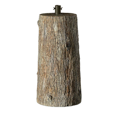 Base effetto tronco per albero di Natale con supporto in metallo