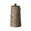 Base effetto tronco per albero di Natale con supporto in metallo