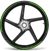 KIT STRISCE ADESIVE VERDI compatibili per CERCHI 17 MOTO KAWASAKI Z650 TUNING