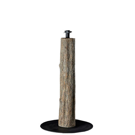 Base effetto tronco per albero di Natale con supporto in metallo