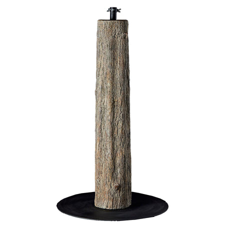 Base effetto tronco per albero di Natale con supporto in metallo
