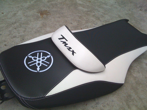 KIT RIVESTIMENTO SELLA coprisella BIANCO TUNING x MOTO YAMAHA TMAX T MAX 500-530