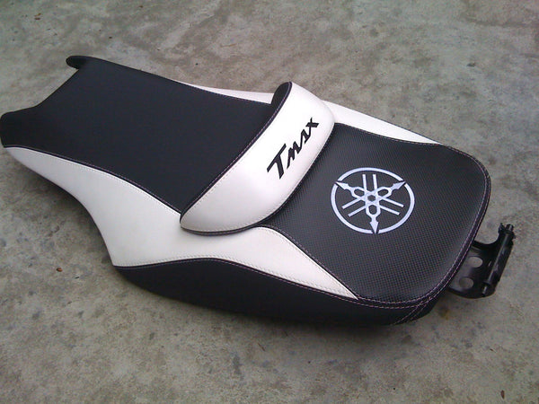 KIT RIVESTIMENTO SELLA coprisella BIANCO TUNING x MOTO YAMAHA TMAX T MAX 500-530
