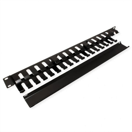 VALUE PIASTRA GESTIONE CAVI, 40X40MM, NERO